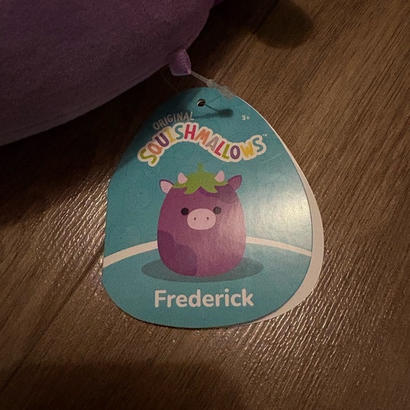 Frederick Eggplant Cow Squishmallow - Picture 2 of 4